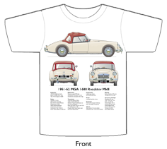 MGA 1600 Roadster MkII (disc wheels) 1961-62 T-shirt Front